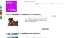 Desktop Screenshot of dicasparamulher.com.br