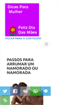 Mobile Screenshot of dicasparamulher.com.br